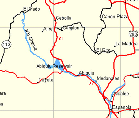 Map of the Rio Chama
